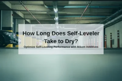 셀프 레벨러는 건조하는 데 시간이 얼마나 걸리나요?