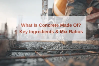 Di cosa è fatto il calcestruzzo? I 3 principali ingredienti e i rapporti di miscela