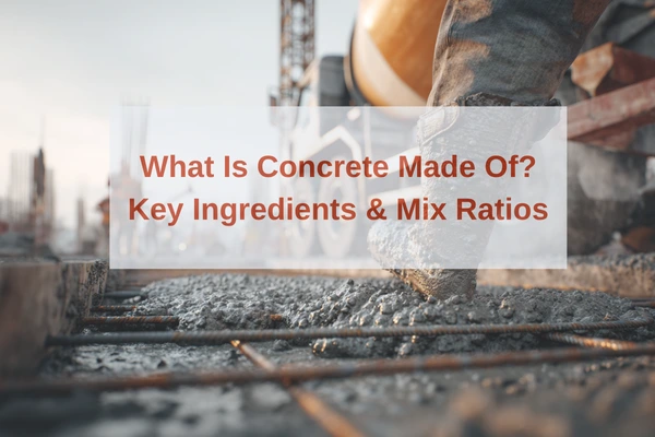What Is Concrete Made Of? Top 3 Ingredients & Mix Ratios