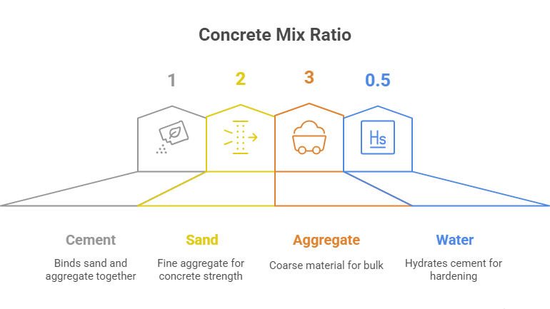 rapporto per il dosaggio del calcestruzzo