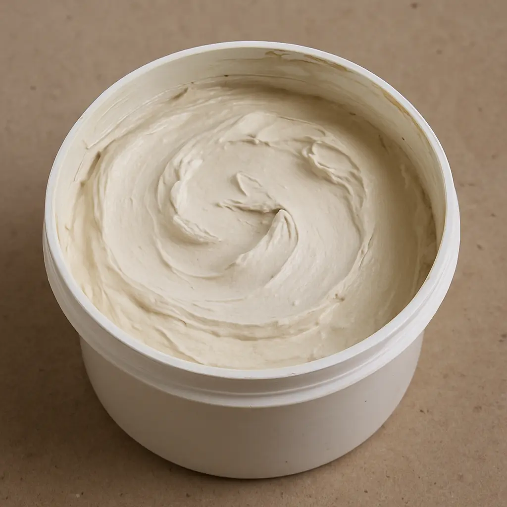 Vernice per stucco in un contenitore Vernice per stucco in un contenitore